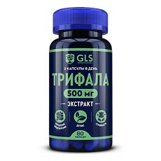 Купить Трифала экстракт 500 мг GLS капсулы по 400 мг 60 шт цена