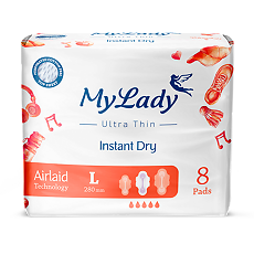 Купить My Lady Прокладки ультратонкие Instant Dry Airlaid Technology L 8 шт цена