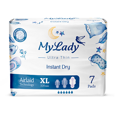 My Lady Прокладки ультратонкие Instant Dry Airlaid Technology XL 7 шт