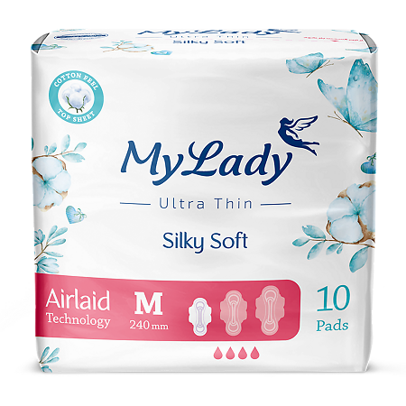 My Lady Прокладки ультратонкие Silky Soft Airlaid Technology M 10 шт