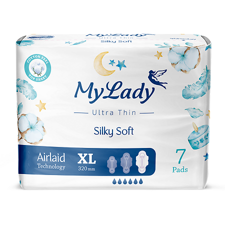 My Lady Прокладки ультратонкие Silky Soft Airlaid Technology XL 7 шт