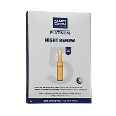 Купить MartiDerm Platinum Night Renew Ampules Ночное восстановление для всех типов кожи ампулы 2 мл 5 шт цена