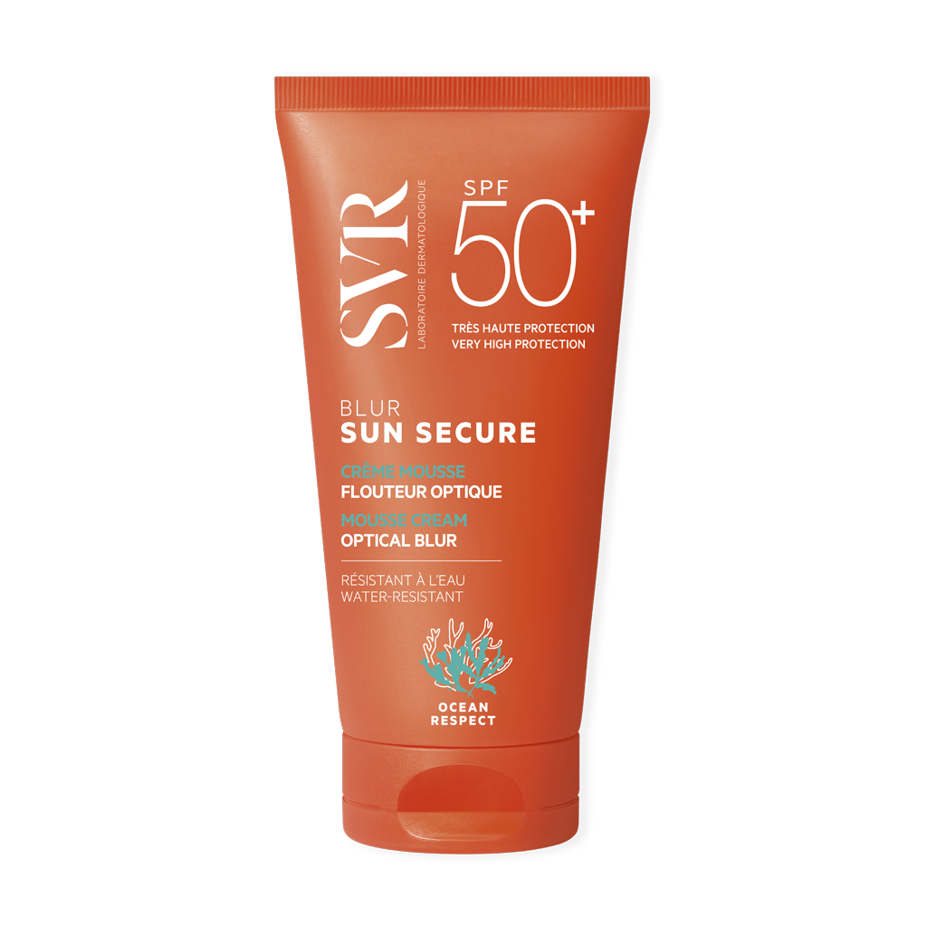 SVR Sun Secure Blur Безопасное Солнце Крем-мусс с эффектом фотошопа SPF50  50 мл 1 шт - купить, цена и отзывы, SVR Sun Secure Blur Безопасное Солнце  Крем-мусс с эффектом фотошопа SPF50 50