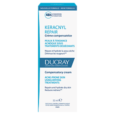 Купить Ducray Keracnyl Repair Compensatrice Компенсирующий крем для проблемной кожи склонной к акне 50 мл 1 шт цена