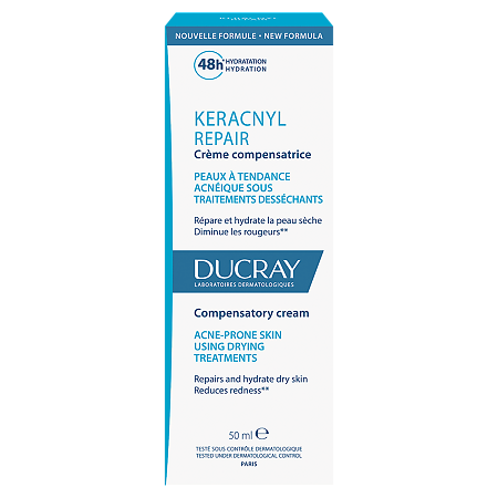 Изображение товара Ducray Keracnyl Repair Compensatrice Компенсирующий крем для проблемной кожи склонной к акне 50 мл 1 шт