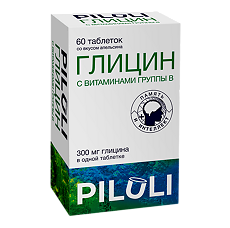 Изображение товара PILULI Глицин с витаминами группы В таблетки для рассасывания массой 800 мг 60 шт