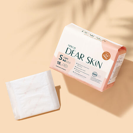 Dear Skin Прокладки Air Embo (Light) гигиенические ультратонкие с кралышками 2 капли 18 шт