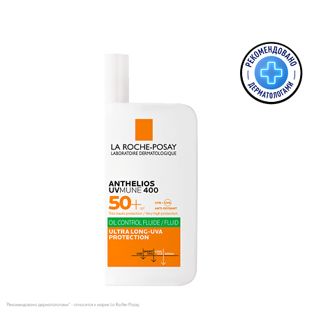 La Roche-Posay Anthelios UVMUNE 400 Солнцезащитный матирующий флюид для лица SPF50+/PPD42 50 мл 1 шт
