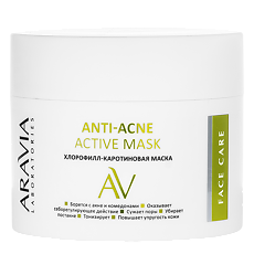 Изображение товара Aravia Laboratories Хлорофилл-каротиновая маска Anti-Acne Active Mask 150 мл 1 шт