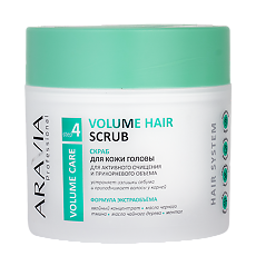 Изображение товара Aravia Laboratories Скраб для кожи головы для активного очищения и прикорневого объема Volume Hair Scrub 300 мл 1 шт