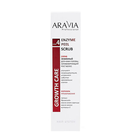 Aravia Laboratories Скраб энзимный для кожи головы активизирующий рост волос Enzyme Peel Scrub 150 мл 1 шт
