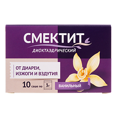 Купить Смектит диоктаэдрический порошок д/приг суспензии для приема внутрь 3 г ванильный 3,76 г пак 10 шт цена