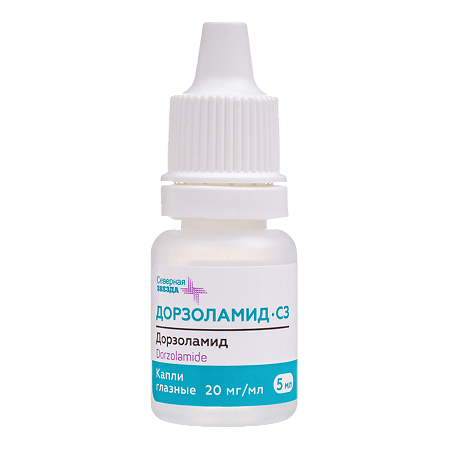 Дорзоламид-СЗ капли глазные 20 мг/мл 5 мл фл-кап 3 шт
