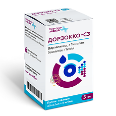 Купить Дорзокко-СЗ капли глазные 20 мг/мл+5 мг/мл 5 мл 1 шт цена