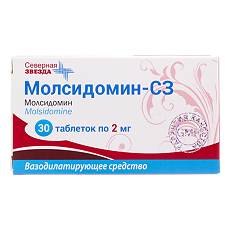 Купить Молсидомин-СЗ таблетки 2 мг 30 шт цена