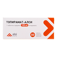 Купить Топирамат-АЛСИ таблетки покрыт.плен.об. 100 мг 50 шт цена