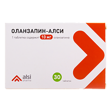 Изображение товара Оланзапин-АЛСИ таблетки 10 мг 30 шт