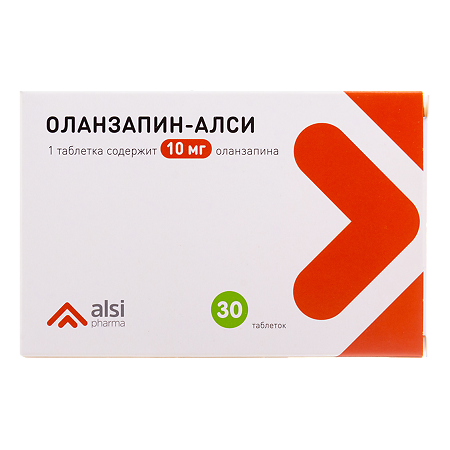 Оланзапин-АЛСИ таблетки 10 мг 30 шт