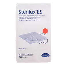 Купить Салфетки Стерилюкс ЕС/Sterilux ES нестерильные 10 х 10 см 8 слоев 21 нить 100 шт цена