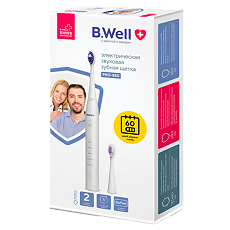Купить B.Well Электрическая звуковая зубная щетка PRO-850 белая 1 шт цена