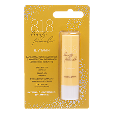 Купить 8.1.8 beauty formula Бальзам антиоксидантный с комплексом витаминов для сухой кожи губ 4,2 г 1 шт цена