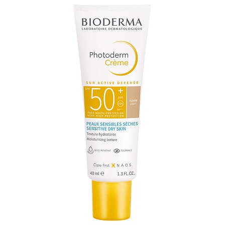 Bioderma Photoderm Солнцезащитный тональный крем светлый оттенок SPF50+ 40 мл 1 шт