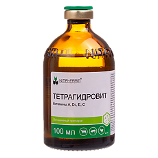 Купить Тетрагидровит раствор для инъекций фл 100 мл ВЕТЕРИНАРНЫЙ 1 шт цена