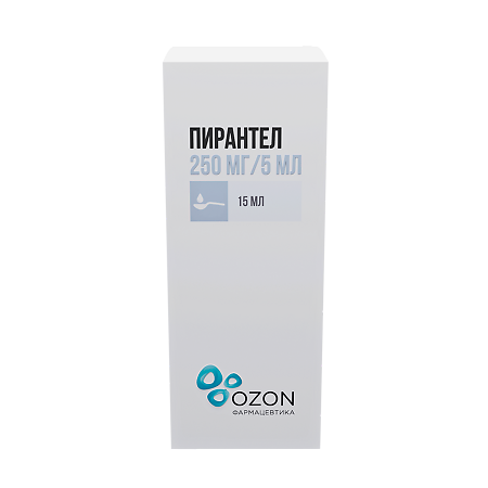 Пирантел суспензия для приема внутрь 250 мг/5 мл 15 мл 1 шт