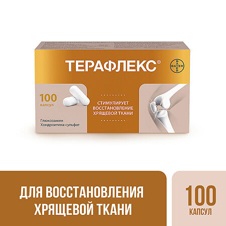 Терафлекс капсулы 500 мг+400 мг 100 шт
