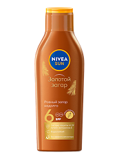 Купить Nivea Sun Солнцезащитный лосьон Золотой загар SPF6 200 мл 1 шт цена