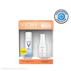 Купить Vichy Набор Capital Soleil UV-Age Daily Солнцезащитный флюид SPF50+ 40 мл+Минерализующая термальная вода 50 мл 1 уп цена