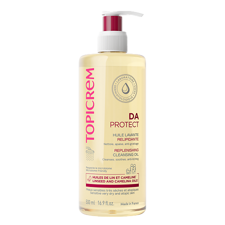 Изображение товара Топикрем DA Protect Масло очищающее липидовосстанавливающее 500 мл 1 шт