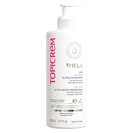Изображение товара Топикрем Mela Ультра-увлажняющее молочко для выравнивания тона 500 мл 1 шт