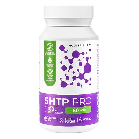 Nooteria Labs 5-HTP Pro/5-гидрокситриптофан капсулы по 260 мг 60 шт