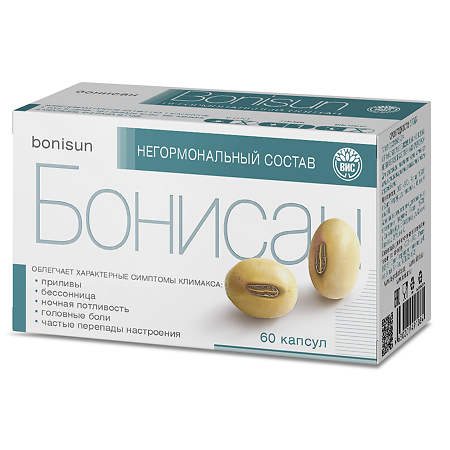 Бонисан для снижении симптомов климакса капсулы массой 0,46 г 60 шт