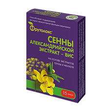 Купить Фрутолакс Сенны александрийской экстракт-ВИС капсулы массой 0,4 г 15 шт цена