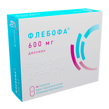 Флебофа таблетки 600 мг 30 шт