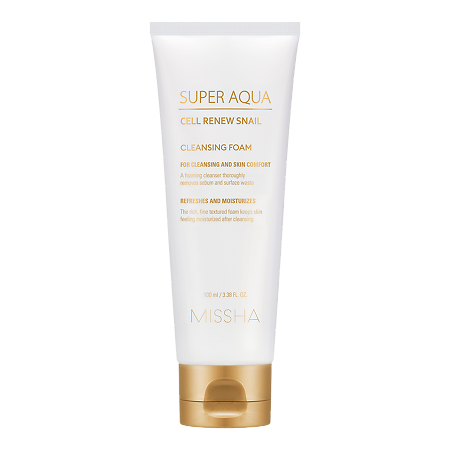 Изображение товара MISSHA Super Aqua Cell Renew Snail Пенка для умывания с секрецией улитки 100 мл 1 шт