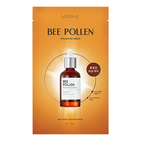 MISSHA Bee Pollen Renew Маска для лица с экстрактом пчелиной пыльцы 30 г 1 шт