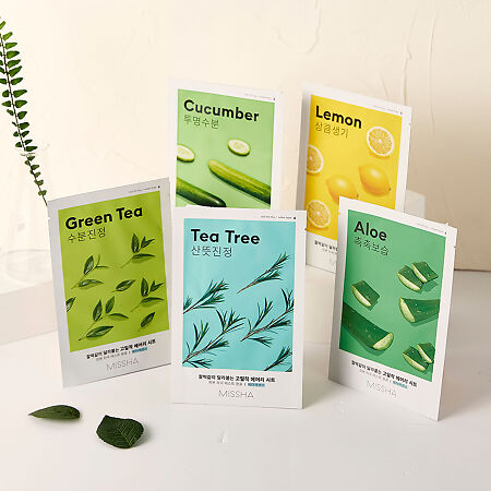 MISSHA Airy Fit Маска для лица увлажняющая с экстрактом огурца для сухой кожи 19 г 1 шт