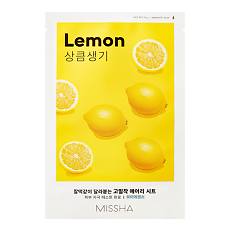 Купить MISSHA Airy Fit Маска для лица освежающая с экстрактом лимона для тусклой кожи 19 г 1 шт цена