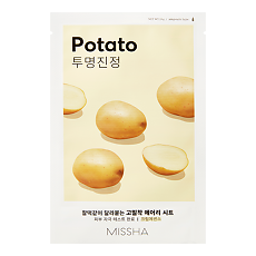 Купить MISSHA Airy Fit Маска для лица смягчающая с экстрактом картофеля для тусклой кожи 19 г 1 шт цена