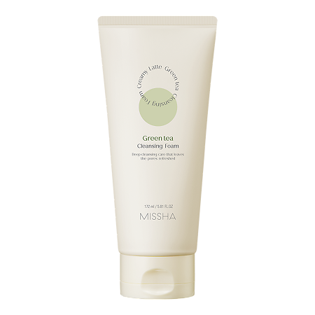 Изображение товара MISSHA Creamy Latte Пенка для умывания с экстрактом зеленого чая 172 мл 1 шт