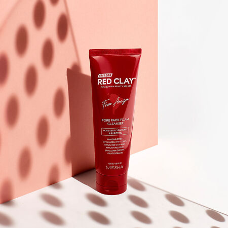 MISSHA Amazon Red Clay Пенка для умывания и очищения пор с амазонской красной глиной 120 мл 1 шт
