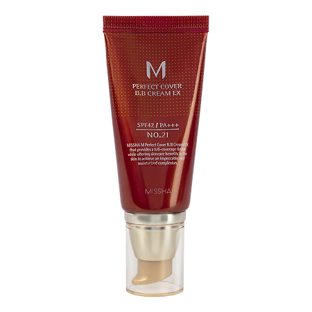Изображение товара MISSHA М Perfect Cover BB Cream EX Тональный BB крем Идеальное покрытие SPF42/PA тон 21 50 мл 1 шт