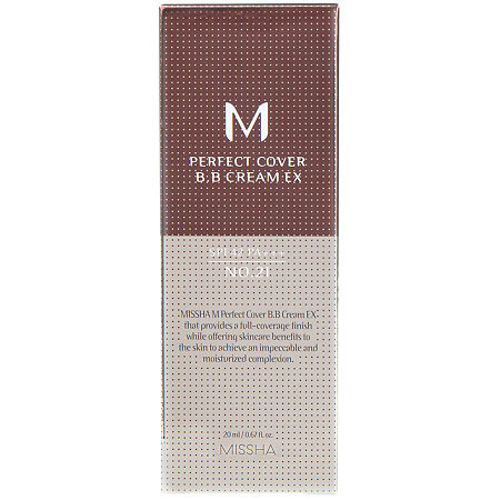 MISSHA М Perfect Cover BB Cream EX Тональный BB крем Идеальное покрытие SPF42/PA тон 21 20 мл 1 шт