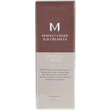 MISSHA М Perfect Cover BB Cream EX Тональный BB крем Идеальное покрытие SPF42/PA тон 25 20 мл 1 шт