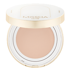 Купить MISSHA Glow Cushion Тональный кушон Прозрачное свечение тон 21P Fair Pink Beige 14 г 1 шт цена