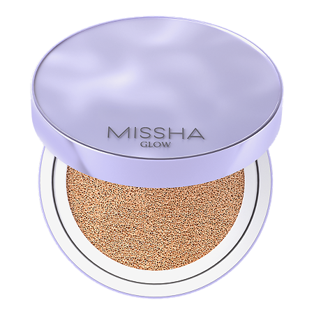 Изображение товара MISSHA Glow Layering Fit тональный кушон SPF50 PA++++ 14 г оттенки №17, 21Fair, 21 Vanilla, 23 Sand