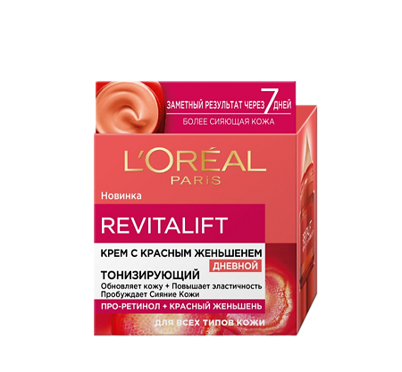 Loreal Paris Revitalift Дневной крем для лица с красным женьшенем 1 шт 50 мл